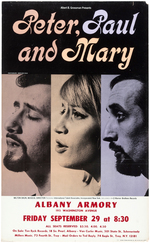 PETER, PAUL AND MARY CONCERT POSTER.