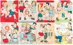 "SUPERMAN" 1940s BIRTHDAY CARD LOT.