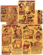 MICKEY MOUSE & FRIENDS POST TOASTIES BOX BACKS LOT.