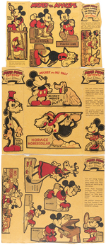 MICKEY MOUSE & FRIENDS POST TOASTIES BOX BACKS LOT.