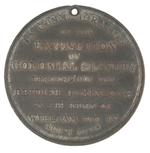 1834 GRAPHIC BRITISH MEDAL COMMEMORATING END OF SLAVERY.