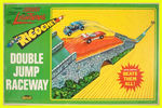 "JOHNNY LIGHTNING RICOCHET DOUBLE JUMP RACEWAY" SET.