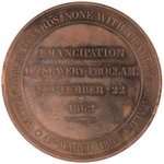 ABRAHAM LINCOLN DATED 1865 ABOLITION OF SLAVERY MEDAL.