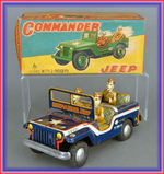 "COMMANDER JEEP WITH THREE PARADERS" BOXED FRICTION TOY.