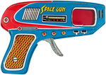 "SPACE GUN FRICTION POWERED WITH SPARK" STORE DISPLAY BOX & GUNS.