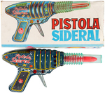 SPANISH "PISTOLA SIDERAL" BOXED FRICTION GUN.