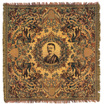 EXQUISITE AND GRAPHIC THEODORE ROOSEVELT TAPESTRY.