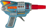 "FRICTION POWERED SPACE GUN" BOXED PISTOL.