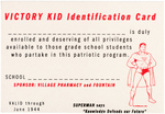 SUPERMAN "VICTORY KID IDENTIFICATION CARD."