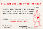 SUPERMAN "VICTORY KID IDENTIFICATION CARD."