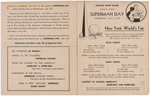 "SUPERMAN DAY" 1940 NEW YORK WORLD'S FAIR PROMOTIONAL COMIC BOOK INSERT.