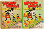 "MICKEY MOUSE WADDLE BOOK" NEAR COMPLETE EXAMPLE WITH RARE BAND.