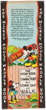 "MICKEY MOUSE WADDLE BOOK" NEAR COMPLETE EXAMPLE WITH RARE BAND.