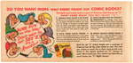 "WALT DISNEY CHEERIOS POCKET SIZE COMIC BOOKS" COMPLETE PREMIUM SET WITH "DONALD DUCK'S ATOM BOMB."