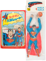 SUPERMAN MEXICAN/JAPANESE PARACHUTE TOY LOT.