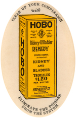 HOBO/KIDNEY & BLADDER REMEDY RARE MEDICAL PRODUCT ADVERTISING MIRROR FROM TEXAS FIRM.