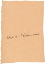 JEFFERSON DAVIS FOR PRESIDENT 1861 CONFEDERATE BALLOT FROM VIRGINIA.