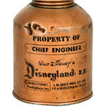 "DISNEYLAND" RAILROAD OIL CAN.