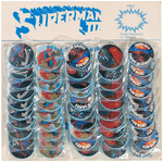 "SUPERMAN" CHRISTOPHER REEVES MOVIES FOREIGN BUTTON LOT.