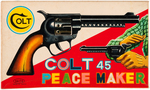 "COLT 45 PEACE MAKER" BOXED CORK GUN.