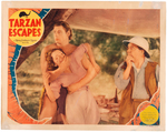 "TARZAN ESCAPES" LOBBY CARD.