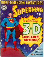 "THREE-DIMENSIONAL ADVENTURES SUPERMAN" COMIC BOOK.