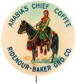 ARABIA'S CHIEF COFFEE CHOICE COLOR BUTTON HAKE BOOK CPB COLOR PAGE SPECIMEN.