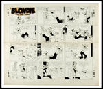 "BLONDIE" SUNDAY PAGE ORIGINAL ART.