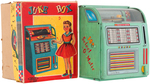 "JUKE BOX" BOXED WIND-UP BANK.