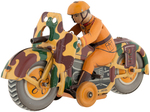 "AUTOCYCLE" SPARKLING MILITARY MOTORCYCLE BOXED WIND-UP.