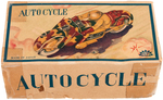 "AUTOCYCLE" SPARKLING MILITARY MOTORCYCLE BOXED WIND-UP.