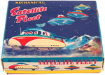 "SATELLITE FLEET" BOXED WIND-UP TOY.