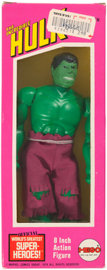"THE INCREDIBLE HULK" BOXED MEGO ACTION FIGURE.
