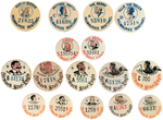 MILWAUKEE, DETROIT AND NEWARK 16 COMIC CHARACTER NEWSPAPER CONTEST 1930s BUTTONS.