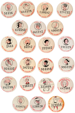 NEW YORK SUNDAY AMERICAN AND NY EVENING JOURNAL 22 COMIC CHARACTER CONTEST 1930s BUTTONS.