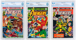 "AVENGERS" #121, 134-135 CBCS TRIO.