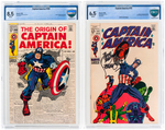 "CAPTAIN AMERICA #109 AND #111 CBCS PAIR WITH JIM STERANKO VERIFIED SIGNATURE.