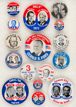 FORD VICE PRESIDENTIAL, INAUGURAL AND FORD/ROCKEFELLER JUGATES COLLECTION OF 16 BUTTONS.