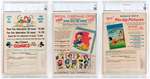 "WALT DISNEY COMICS AND STORIES" CBCS TRIO.