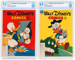 "WALT DISNEY COMICS AND STORIES" CBCS LOT.