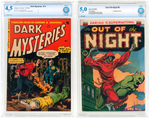 1950s HORROR COMICS CBCS LOT.