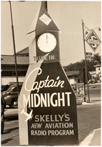 CAPT MIDNIGHT THIRD FOLD-OUT POSTER SENT DEALERS JUST PRIOR RADIO DEBUT OCT. 10, 1938.