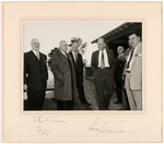 HARRY TRUMAN SIGNED 1956 CAMPAIGN TRAIL PHOTO FOLIO DISPLAY.