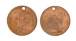 HARRISON TOKEN PAIR WITH DIFFERENT REVERSES.