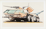 GI JOE VEHICLE CONCEPT PRESENTATION ART FOR "ROLLING THUNDER" BY GUY CASSADAY.