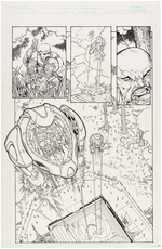 GI JOE ORIGINAL COMIC ART PAGE PAIR, 1ST APPEARANCE FIREFLY.