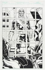 GI JOE ORIGINAL COMIC ART PAGE PAIR, 1ST APPEARANCE AND RETURN OF DESTRO.