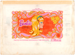 "BARBIE" BRADLEY WATCH SET IN CASE WITH PRODUCTION ART.