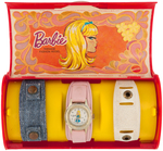 "BARBIE" BRADLEY WATCH SET IN CASE WITH PRODUCTION ART.