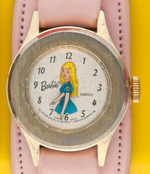 "BARBIE" BRADLEY WATCH SET IN CASE WITH PRODUCTION ART.